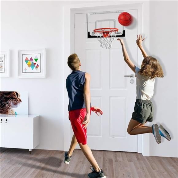 Indoor Mini Basketball Hoop Set with 3 Balls for Kids and Adults - Pro Mini - Picture 5 of 7